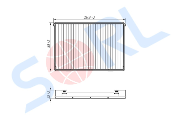 Фильтр воздушный салона для DAF (E4951LC) SORL