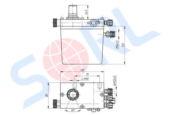 Насос подъема кабины HOWO (WG9925822002) SORL