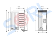 Фильтр воздушный к-т FAW (1109060-385 / 1109070-385) SORL