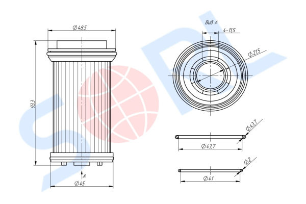 Фильтр AdBlue SITRAK (14574360880CY) (SORL)